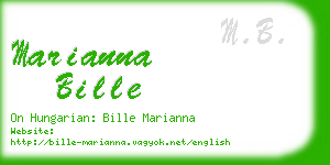 marianna bille business card